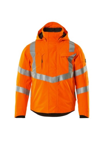 PARKA A.V. CON BANDAS REFLECTANTES HASTINGS 100% POLIESTER NARANJA