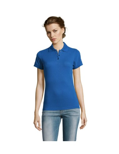 POLO PRIME WOMEN 35% ALG. 65% POLIESTER AZUL